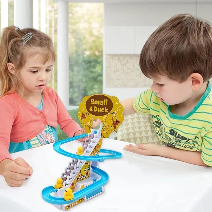 Musical Climbing Duck Toy Blue for Kids 3+