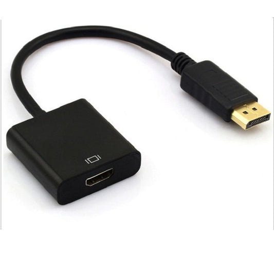 DisplayPort to HDMI Adapter Cable Black Gold Plated
