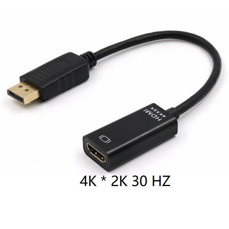 DisplayPort to HDMI Adapter Cable Black Gold Plated