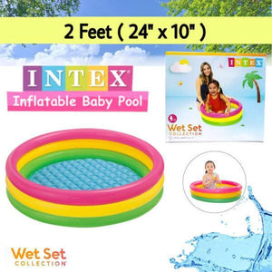 Rainbow Inflatable Pool for Kids Balcony Play