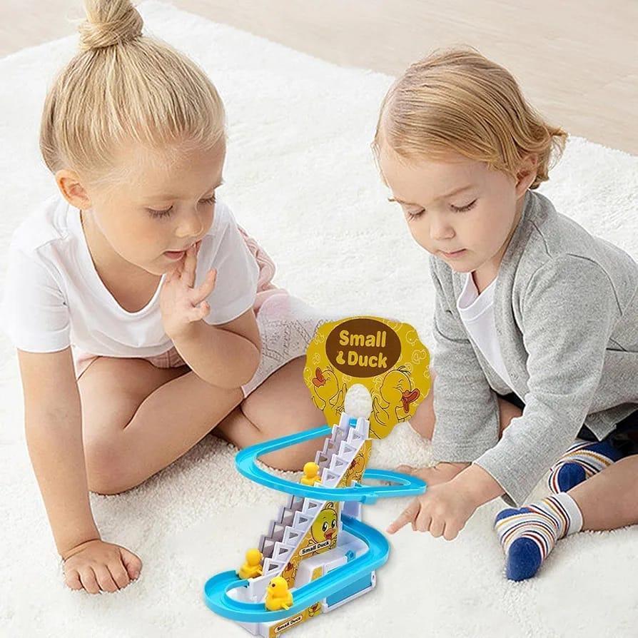 Musical Climbing Duck Toy Blue for Kids 3+