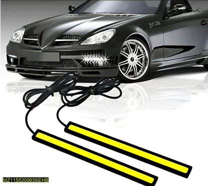 LED Strip Lights for Motorcycles & Cars - Bright White, Durable ABS, 8 Pcs