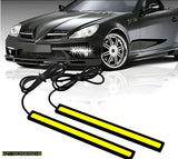 LED Strip Lights for Motorcycles & Cars - Bright White, Durable ABS, 8 Pcs