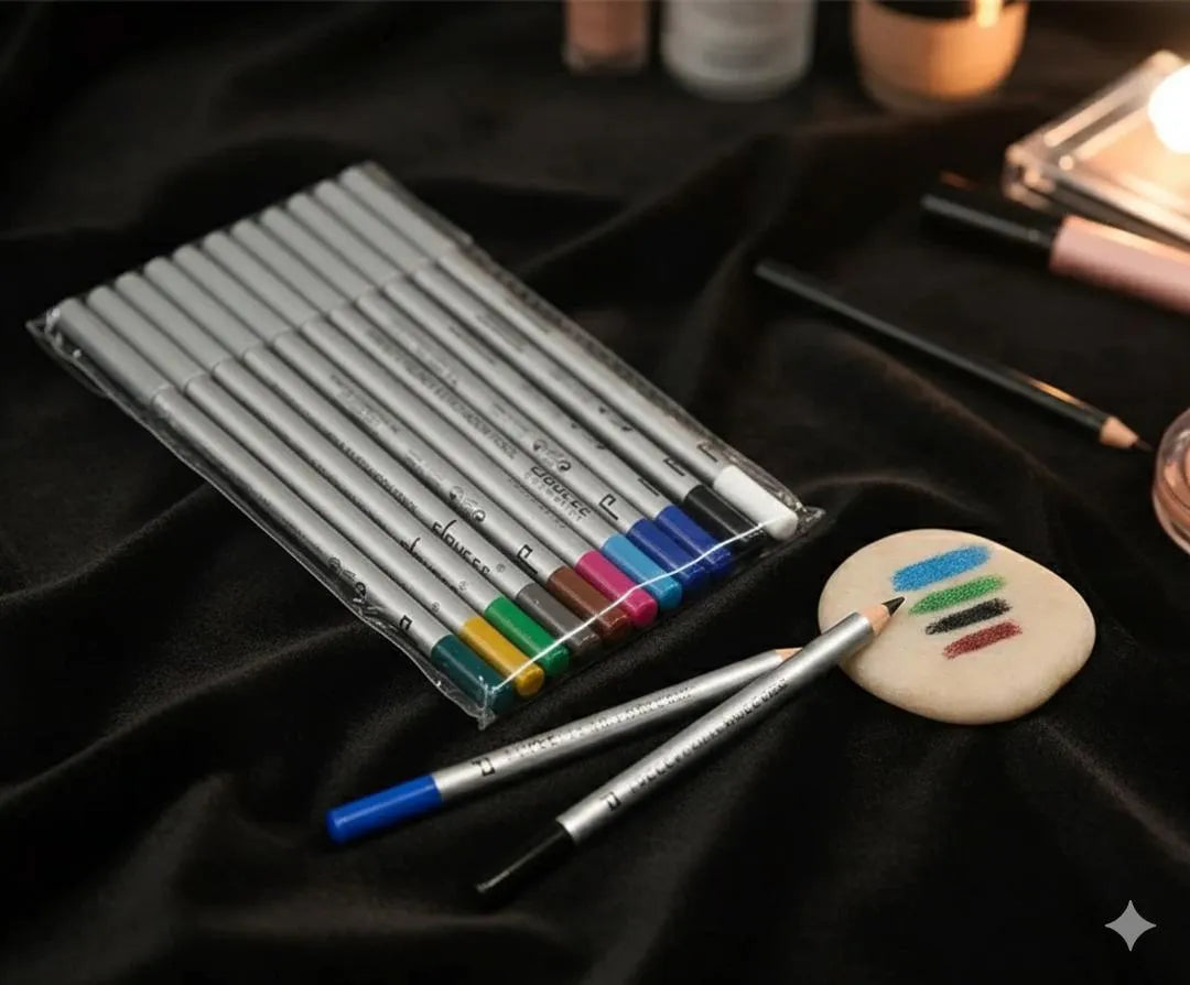 6-Piece Eyeshadow Pencil Set for Eid & Weddings
