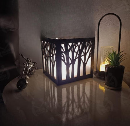 Laser Cut Tree Lamp for Bedroom Living Room Study