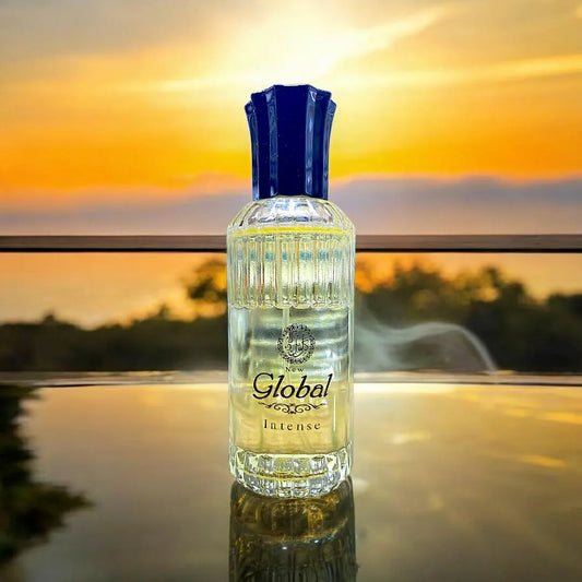 Global Intense Perfume for Men 24H Sweat Resistant Golden Bottle