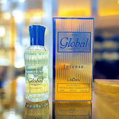 Global Intense Perfume for Men 24H Sweat Resistant Golden Bottle
