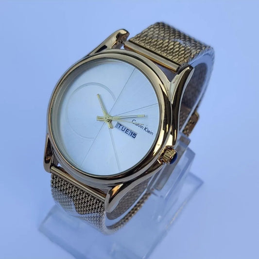 Calvin Klein Men's Stainless Steel Watch with Day Date