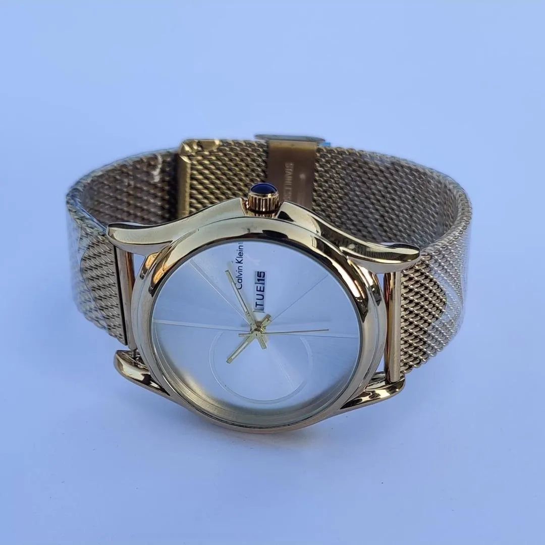 Calvin Klein Men's Stainless Steel Watch with Day Date