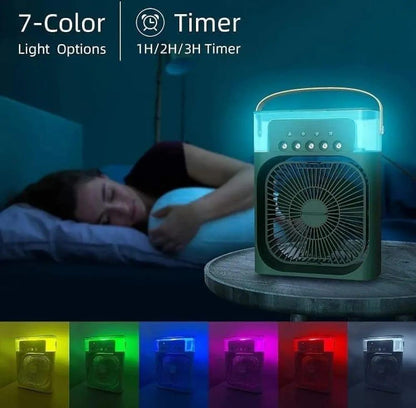 Mini Air Cooler USB Rechargeable White