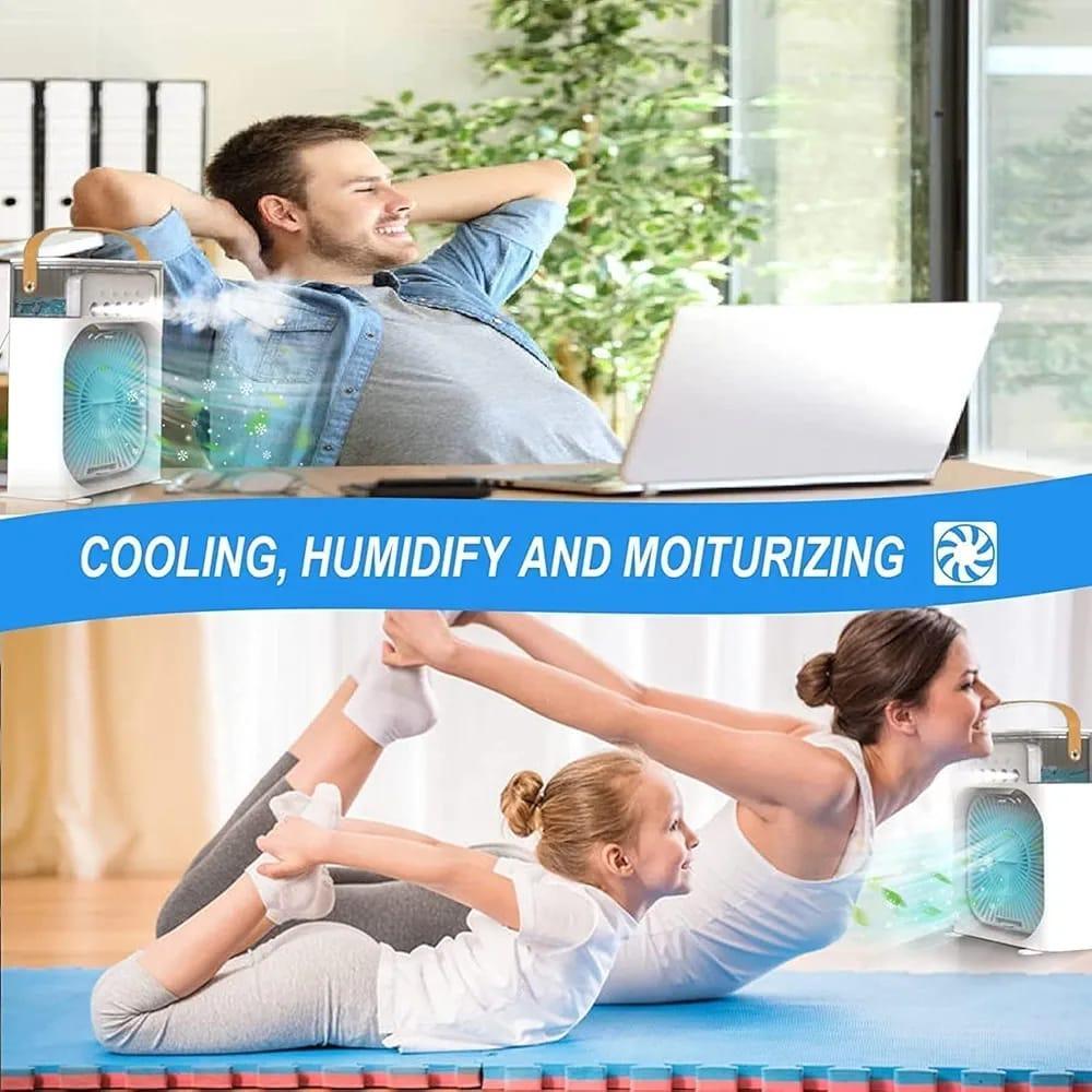 Mini Air Cooler USB Rechargeable White