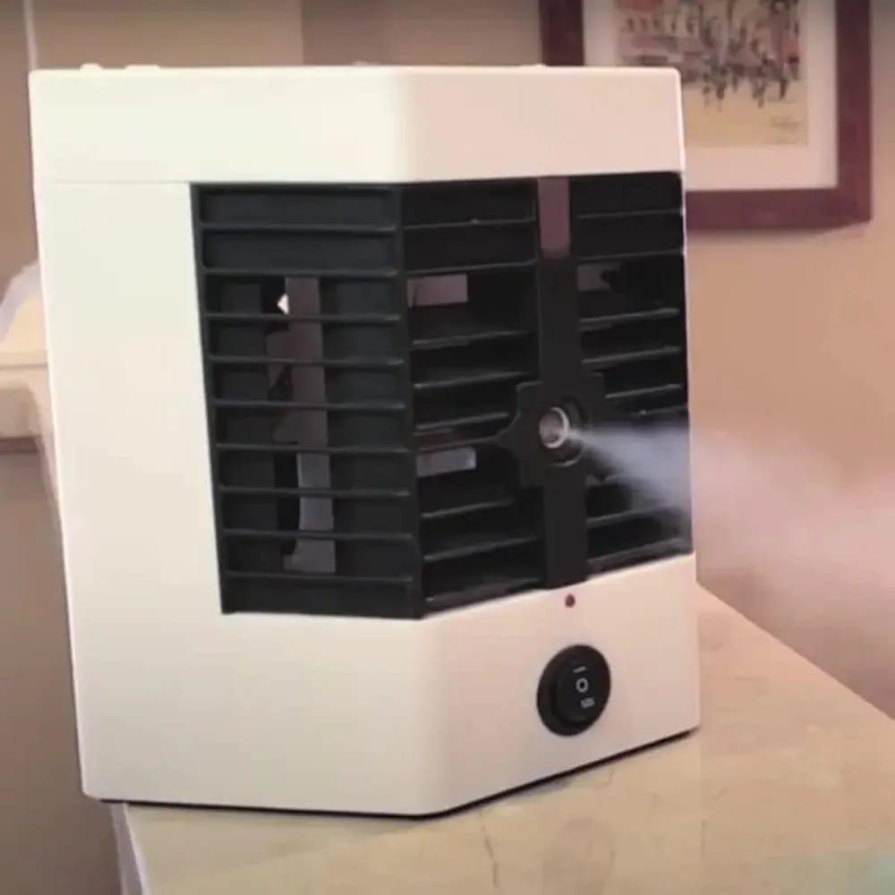 Mini Air Cooler with Humidifier & Fan, 1440 Watts, ABS Plastic, Blue Design