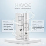 HAVOC Unisex Perfume 75ml Silver Bottle Long Lasting Mood Enhancer