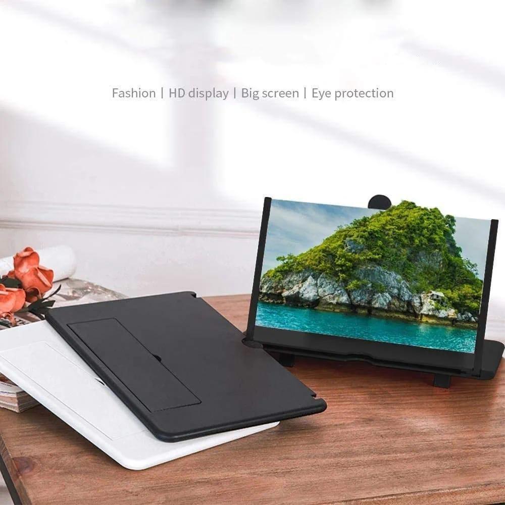 Premium Video Amplifying Screen Black ABS Plastic