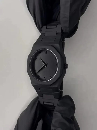 Arabic Aura Black Watch for Men Women with Digital Hands