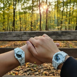 Couple Watches Black White Tiger Aura Plastic Match