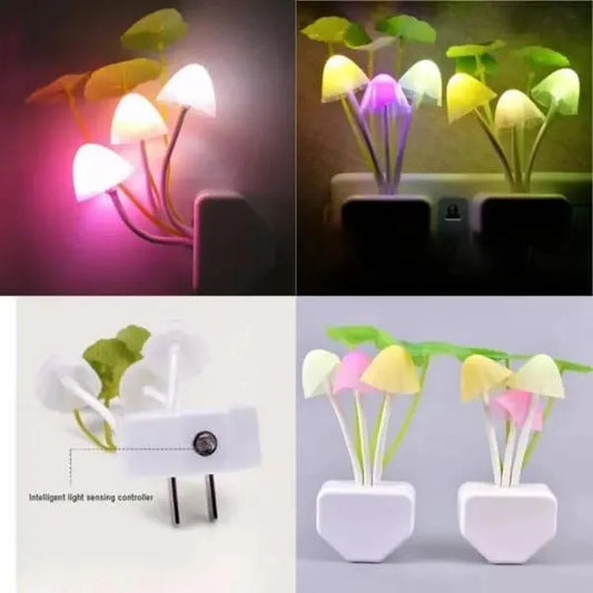 Mushroom Night Light for Kids Room Safe Sleep