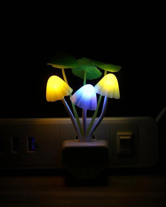 Mushroom Night Light for Kids Room Safe Sleep
