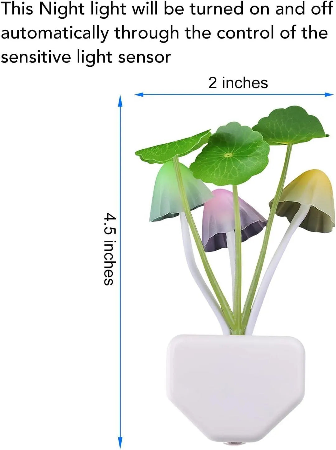 Mushroom Night Light for Kids Room Safe Sleep