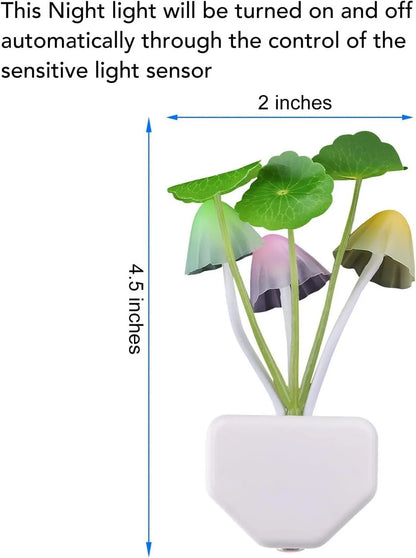 Mushroom Night Light for Kids Room Safe Sleep