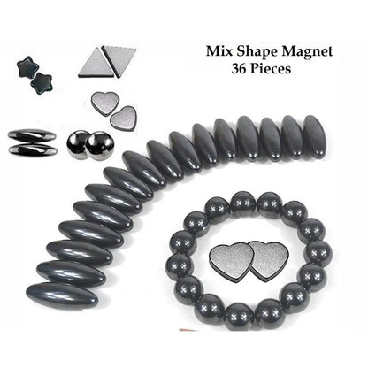 36-Piece Magnetic Shapes for Kids & Adults