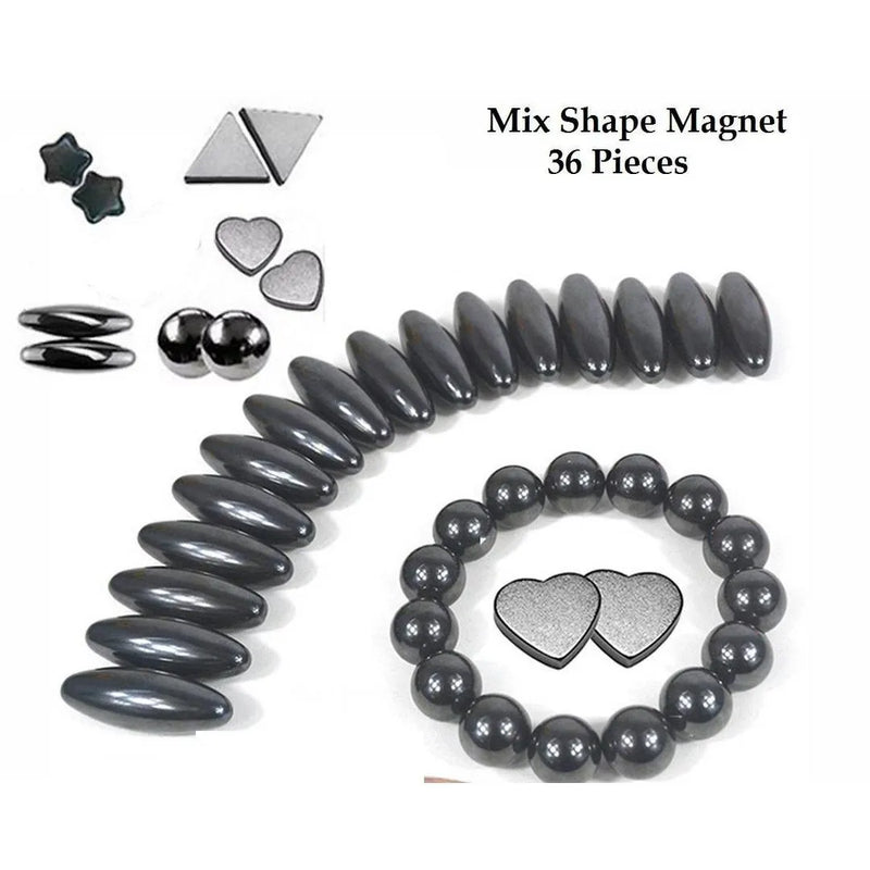 36-Piece Magnetic Shapes for Kids & Adults