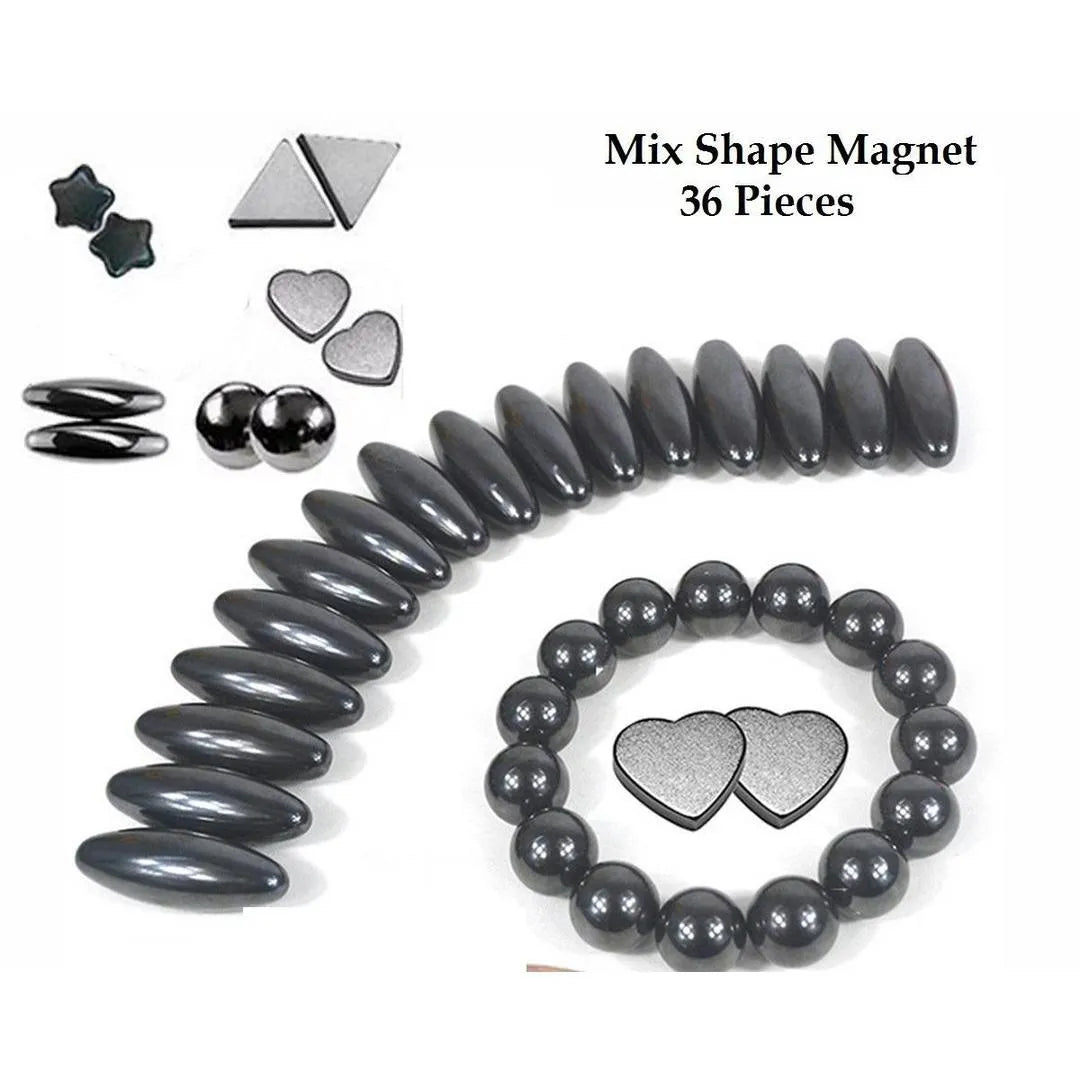 36-Piece Magnetic Shapes for Kids & Adults