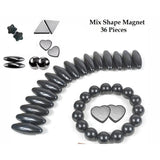 36-Piece Magnetic Shapes for Kids & Adults