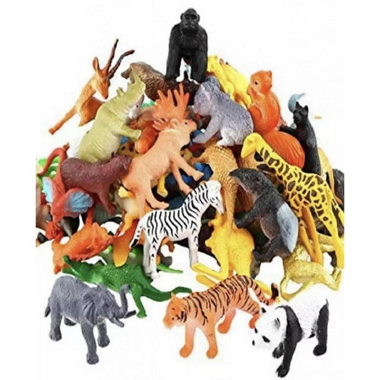 Wild Animal Jungle Toys Pack for Kids 3+ Durable Plastic