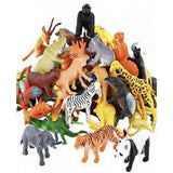 Wild Animal Jungle Toys Pack for Kids 3+ Durable Plastic
