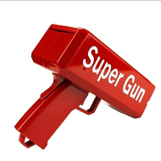 Super Money Gun Red Toy for Kids & Adults