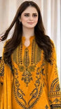Women's Yellow Embroidered Kurta Set with Dupatta
