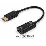 DisplayPort to HDMI Adapter Cable Black Gold Plated