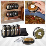 Cylinder Spice Rack Seasonings Tray-Set Of 6